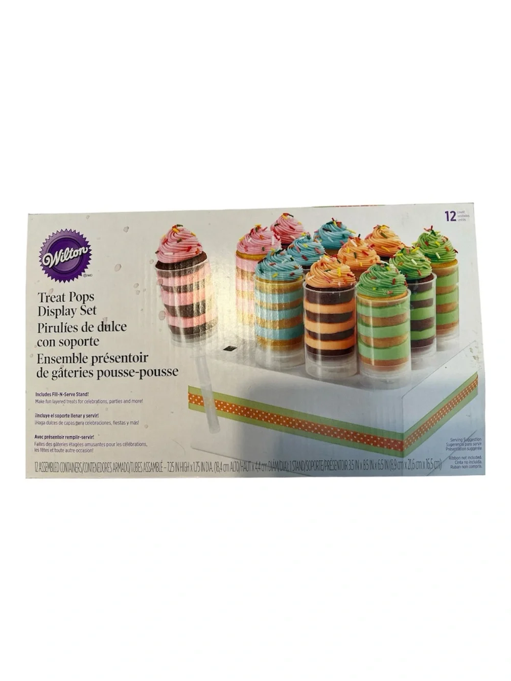 NIB Wilton Treat Pops Maker Display Set with extra Treat Pops and Stand